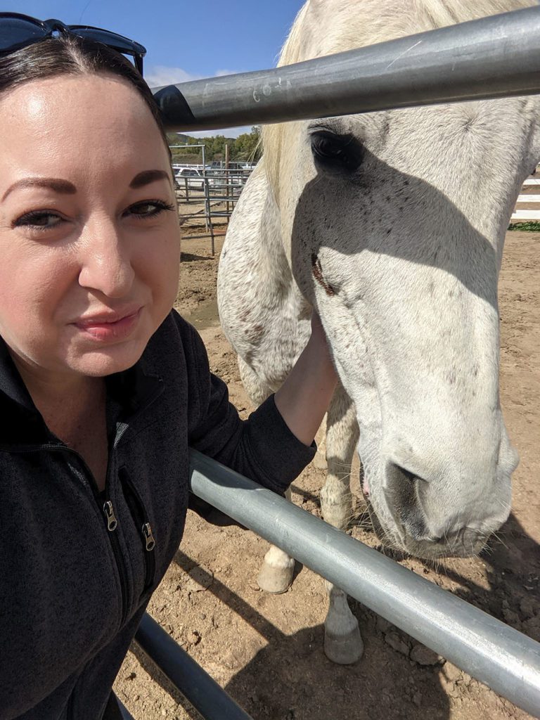 Lindsay with Horse at EQUU8 Murrieta